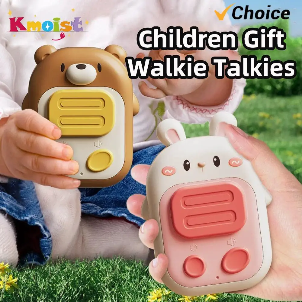 Walkie Talkies 2PCS Wireless Mute Long Range Interphone Rechargeable Toddler Indoor Outdoor Wireless Silent Kids Walkie Talkies