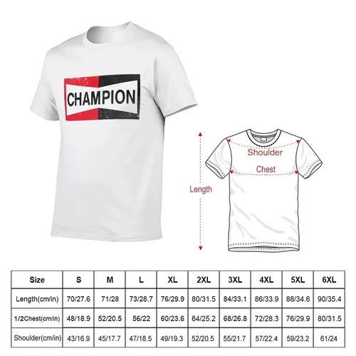 Imagen 2 del producto CHAMPION - Spark Plug Retro-Camiseta de manga corta para hombre, Camisa ajustada con emblema desgastado, nueva edición