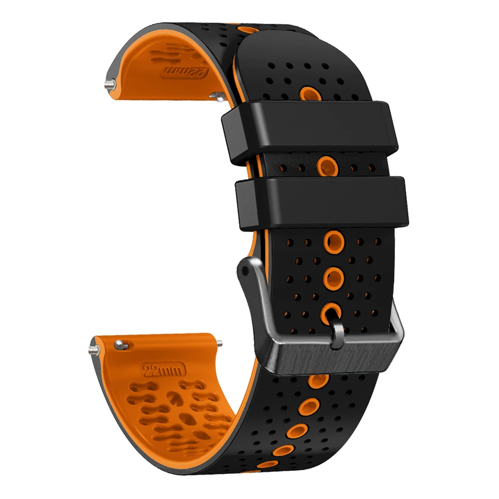 Pulseira de substituição de silicone, pulseira para Polar Vantage, M M2, pulseira esportiva V3, pulseira Grit X Pro, smartwatch, 22mm