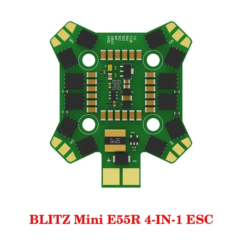 

IFlight BLITZ Mini E55R/E55S BLHeli32 2-6S ESC DShot150/300/600/MultiShot/OneShot 20x20 мм для RC FPV Freestyle Racing Drone