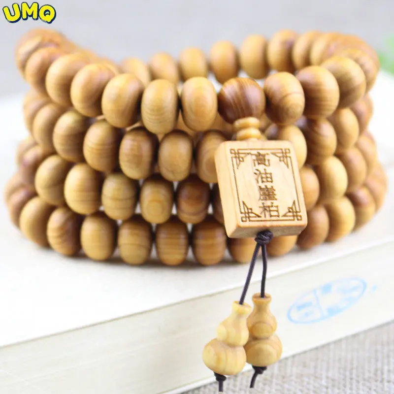 

High Oil Cypress Personality Abacus Beads 108 Buddhist Beads Bracelet Chen Hua Old Material 8 * 11 Live Broadcast Amulet