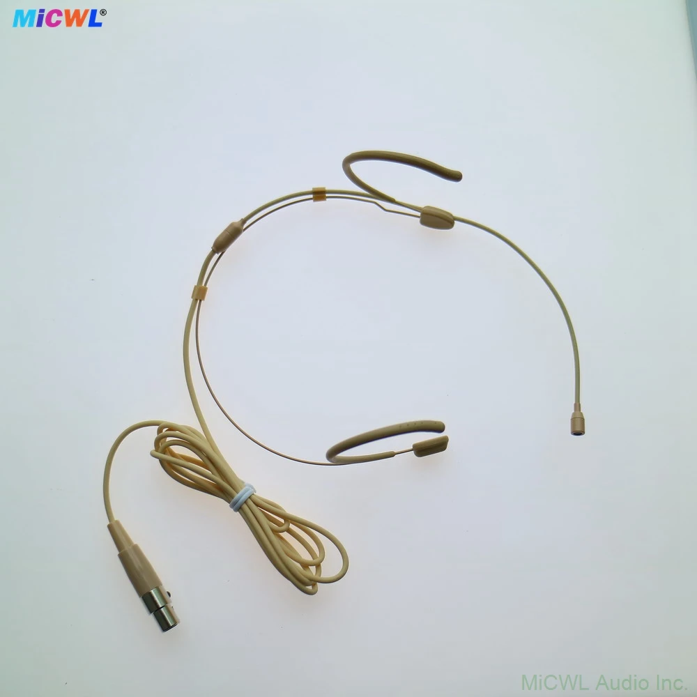 ميكروفون احترافي TA4F Mini 4Pin معلق للأذن لجهاز إرسال Shure اللاسلكي BeltPack كابل قوي