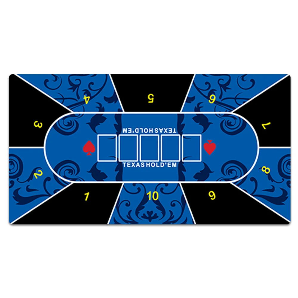 Holdem Poker Thick Mat Locked Edge Rubber and flannelette high-end Tablecloth gambling chip special-purpose