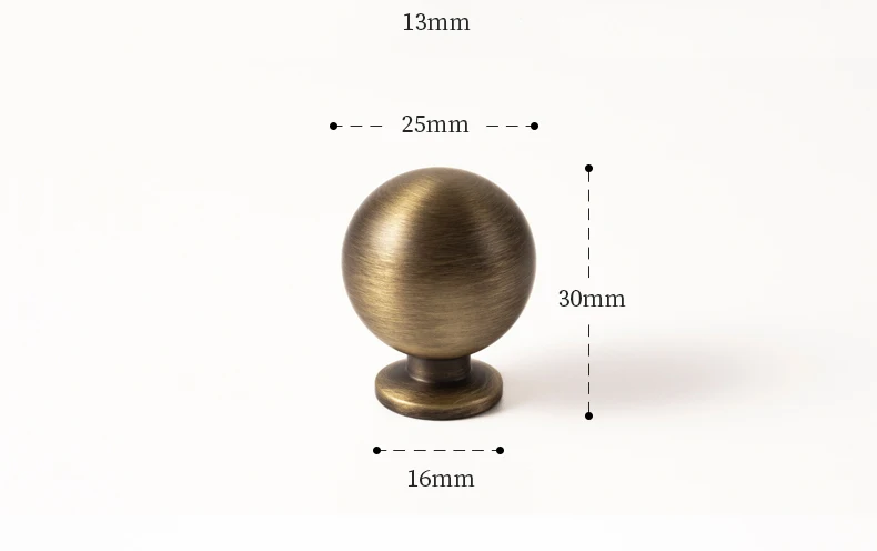 Antique brass cabinet knob with backplate product image 20