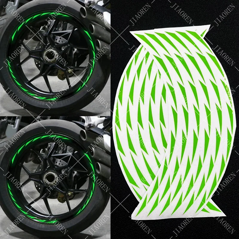 

1 комплект наклеек на колеса мотоцикла, автомобиль, велосипед, 17/18 дюймов, наклейки на обод для Kawasaki Suzuki Yamaha Honda Ktm Ducati Bmw # 2