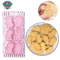 Paw Patrol Cookie Model Cutter Set Cartoon Cake Tooling Anime Figure Chase Plastic DIY Baking Tools Frosting Crackers Press Mold