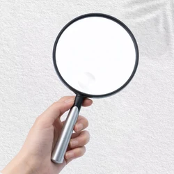 10X Handheld Magnifying Glass, Shatterproof Reading Magnifier for Seniors Reading Small Prints, Kids Hobby  Classroom Gift