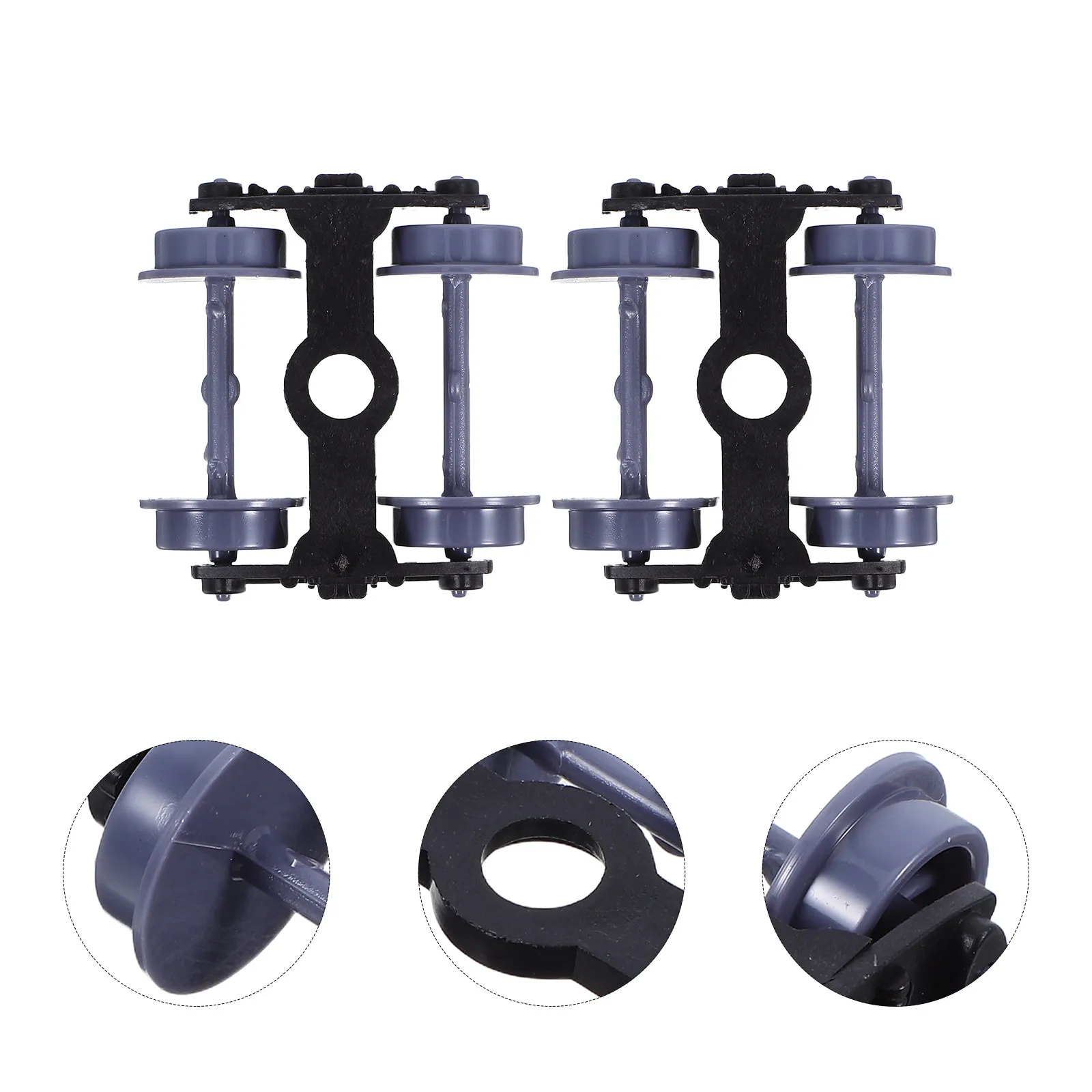 

8pcs 1/75 Scale Plastic Replacement Lightweight Smooth Operation Flexible Axle Compatible With 2.4Cm Track Replacement