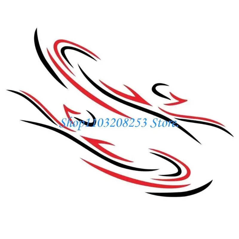 

R6FA Auto Side Body Sticker Decorative Stickers for Campers Waterproof Stickers Truck Stripe Graphics Decals