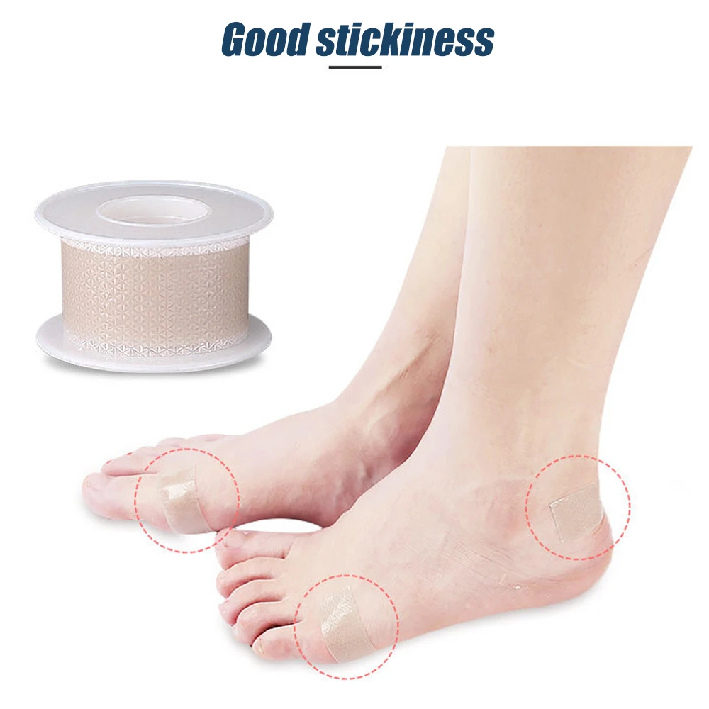 High Capacity Waterproof Tape Bandage,100cm/Roll Invisible Anti-wear Heel Patch Sticker, Silicone Gel Scar Skin Plaster Tearable