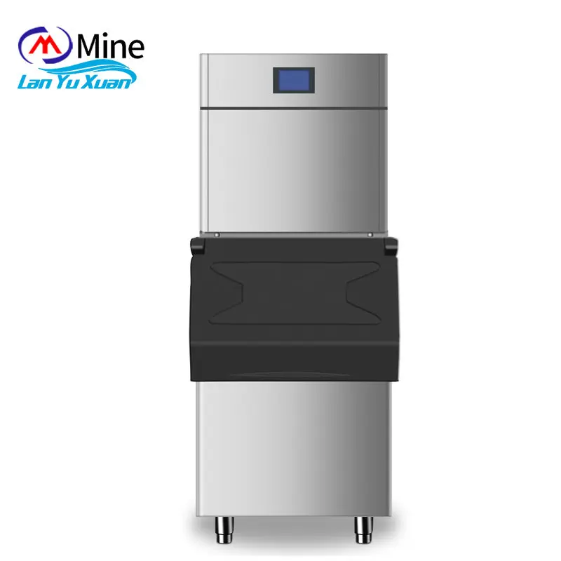 Stainless Steel Ice Cube Maker Machine 200kg24h Commercial Fully Automatic Ice Machine for Private Club Hotel Bar