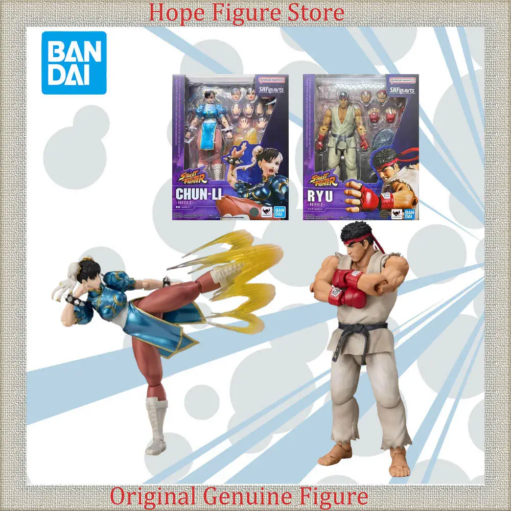 

Officially Licensed BANDAI SHFiguarts Outfit 2 RYU CHUN LI Figure Anime Action Street Fighter Model Toy