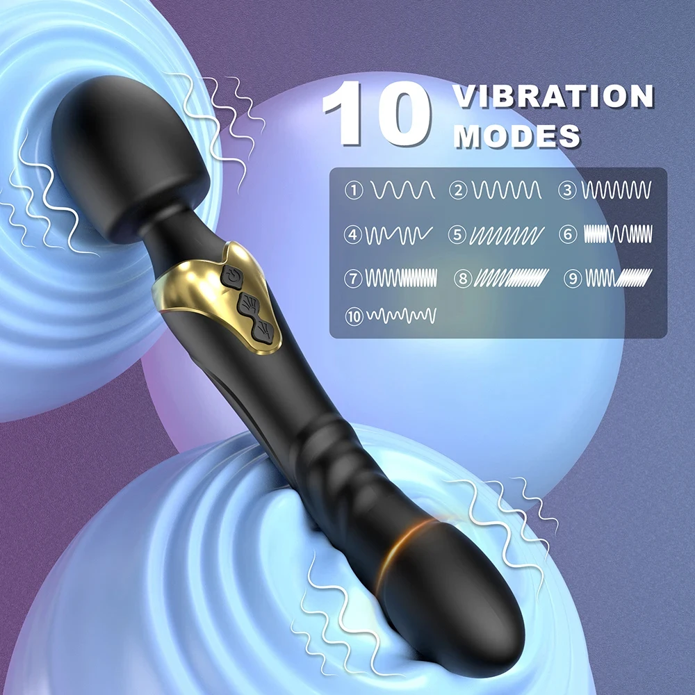 Leistungsstarker AV Magic Wand Dildo Vibrator Klitorisstimulator G-Punkt-Massagegerät Vaginalmasturbator Sexspielzeug für Erwachsene_voghion.com