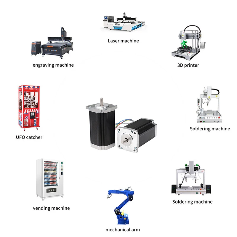 Motor paso a paso de circuito abierto de alta calidad EMTECH 60BYG250-84 Nema24 para máquina CNC