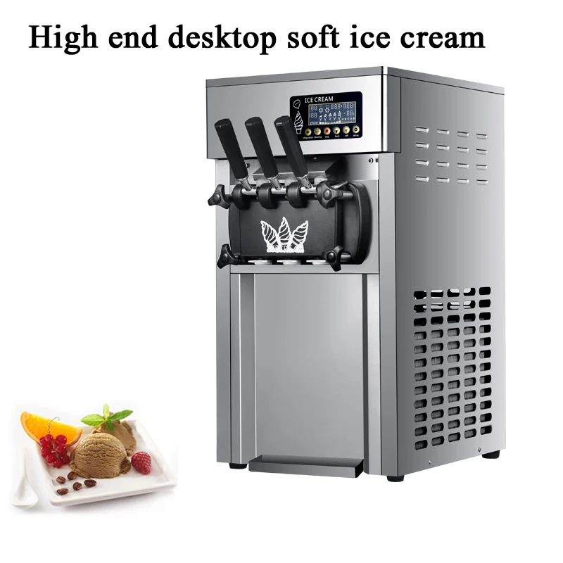 Ice Cream Machine Soft Commercial Electric Single-head Large Output 220V/110V Kitchen Appliances