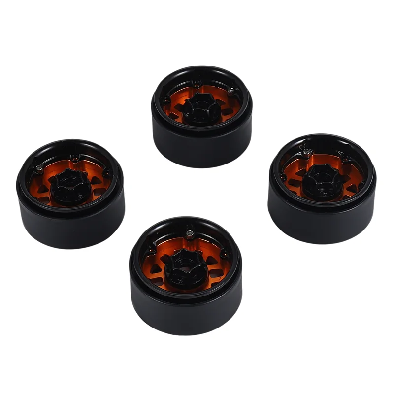 AS96-4PCS 1.9 Metalen Beadlock Wielnaaf Velg Voor 1/10 RC Crawler Axiale SCX10 90046 AXI03007 Traxxas TRX4 Redcat D90