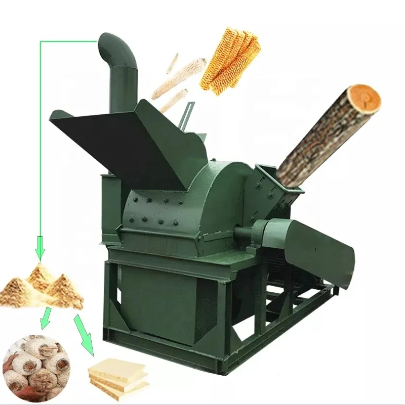 Multifunctional Wood Sawdust Hammer Mill Crusher Used For Making Pellets For Bio Fuels Or Animal Feed