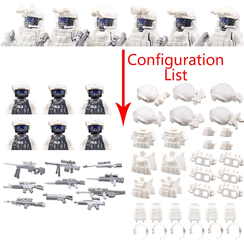 Mosc-子供のための特別な建設ブロック,SWatの武器,ゴーストブラジンドフィギュア,警察の軍隊,軍隊,ガン,おもちゃ,ギフト,b152