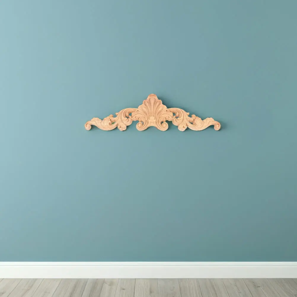 

2Pcs European Style Wood Carved Appliques Decorative Onlays for Cabinet Door Bed Wardrobe Furniture Wood Carving Details