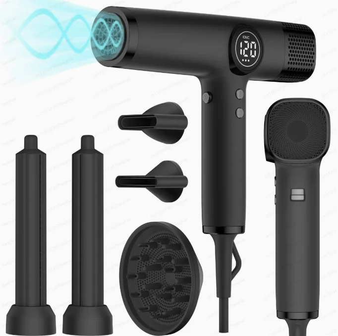 110,000 turn high speed hair dryer negative ion low noise bladeless high power hot and cold brushless hair dryer
