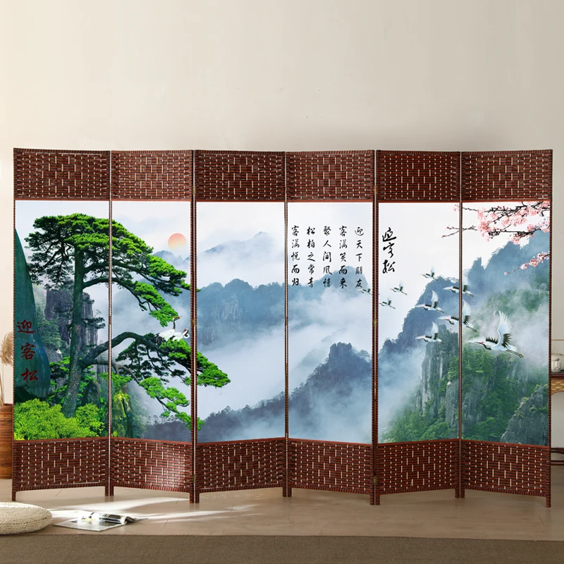 

Simple screen folding mobile partition wall bedroom shelter home simple office flat air curtain