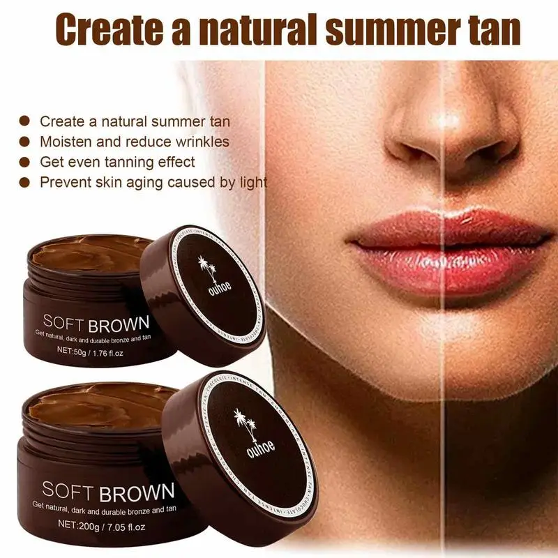 50/200g Self Tanner Lotion Long Lasting Sunless Indoor Tanning Lotion Natural Glow Body Bronzer Body Bronzing Lotion