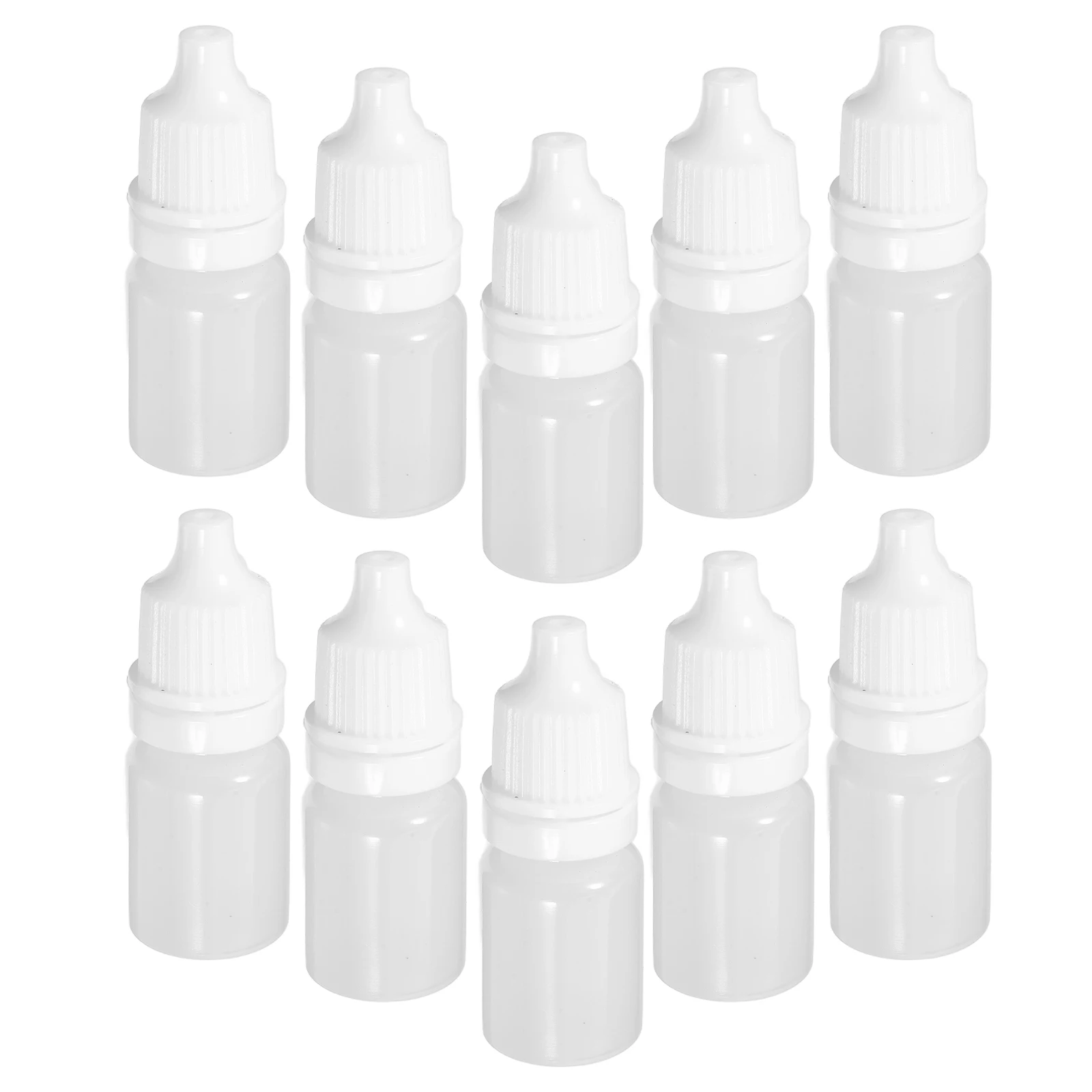 

30pcs 5ml Squeezable Dropper Bottles White Childproof Drops Saline Liquid Storage Dispensing Laboratory Bottle