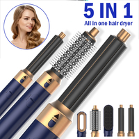 5 in 1 Hair Dryer Hot Comb Set Professional Curling Iron Hair Straightener Styling Tool For Dyson Airwrap Hair Dryer Household