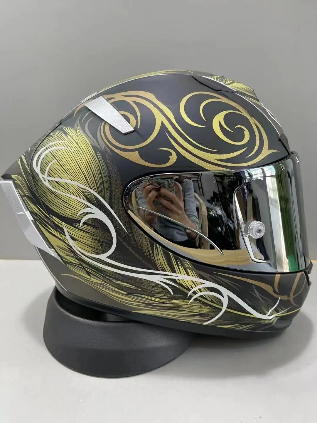 Full Face Motorcycle helmet X14 x-14 matte gold  KUJAKU helmet Riding Motocross Racing Motobike Helmet