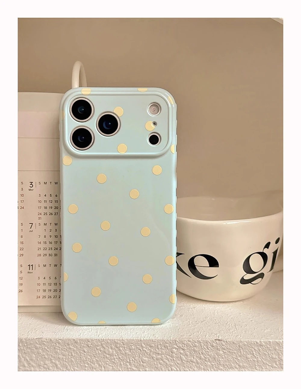 INS Niedliche Polka Dot Weiche Handyhülle für iPhone 14 16 15 17 18 Pro Max Koreanische Candy Pink Handy Schutzhülle Rückseite – Detail 5