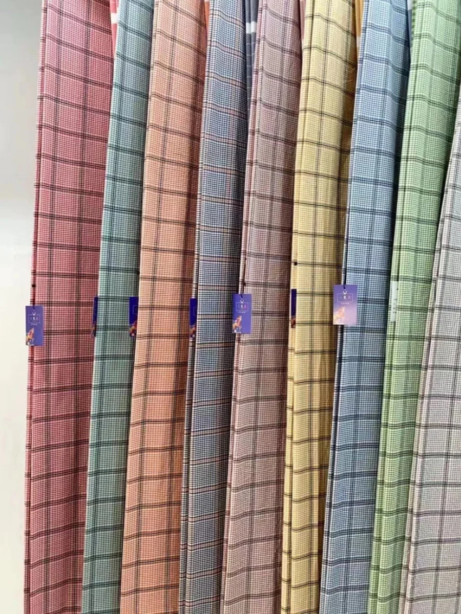 

Pure Cotton Plaid Waed Bedding Fabric Quilt Cover eet Material DIY Hanrt Home Textile Four Seasons Universal