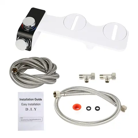 Varm och kall dubbelstråle multifunktionell enkel installation bidé ingen elektricitet smart toalettsits spolplatta - ABHG 12 best sales smart bidé - №9