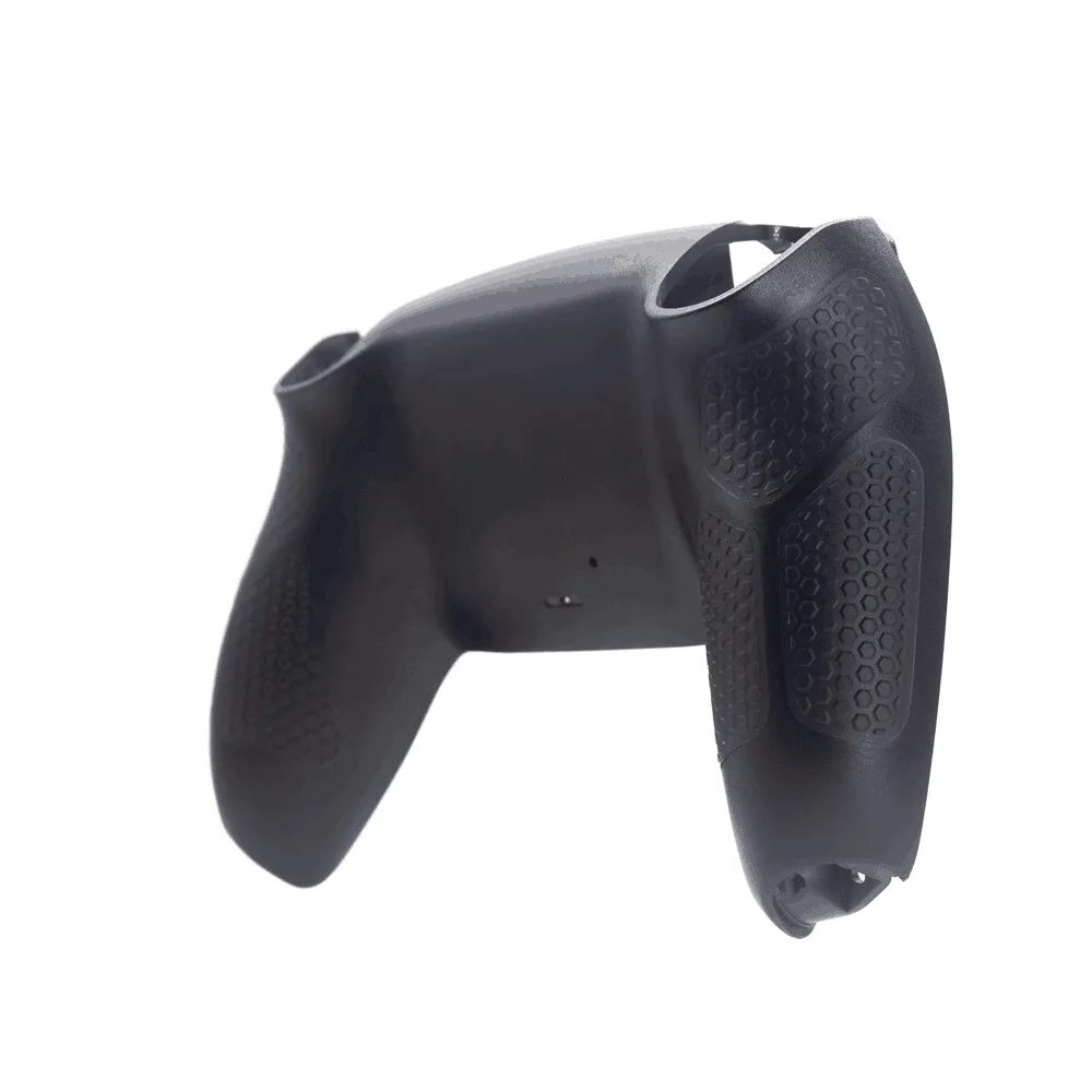 Black DIY Back cover shell For PS5 game controller  anti slip back shell  replacement bottom cover  game accessory