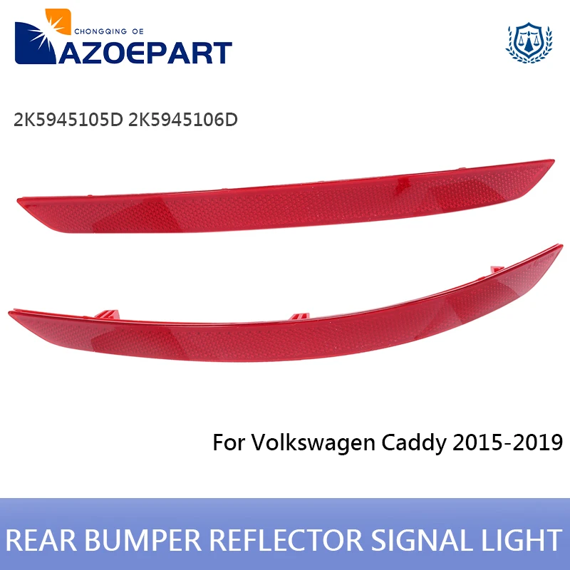 Rear Bumper Reflector Signal Light Lamp for Volkswagen Caddy 2015-2019