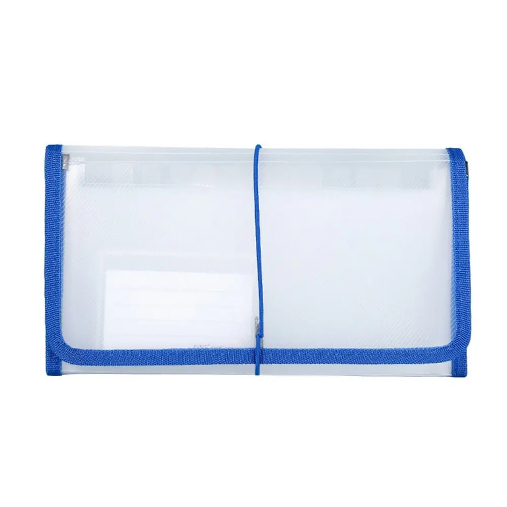 Large Capacity PP B6 File Folder Classification Waterproof Bill Storage Bag Strap Design Document Organizer Entrance Decoration