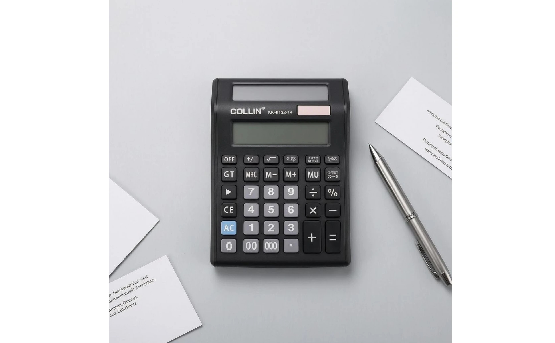 Double Display Calculator Black 14-Digit Calculator for Shop