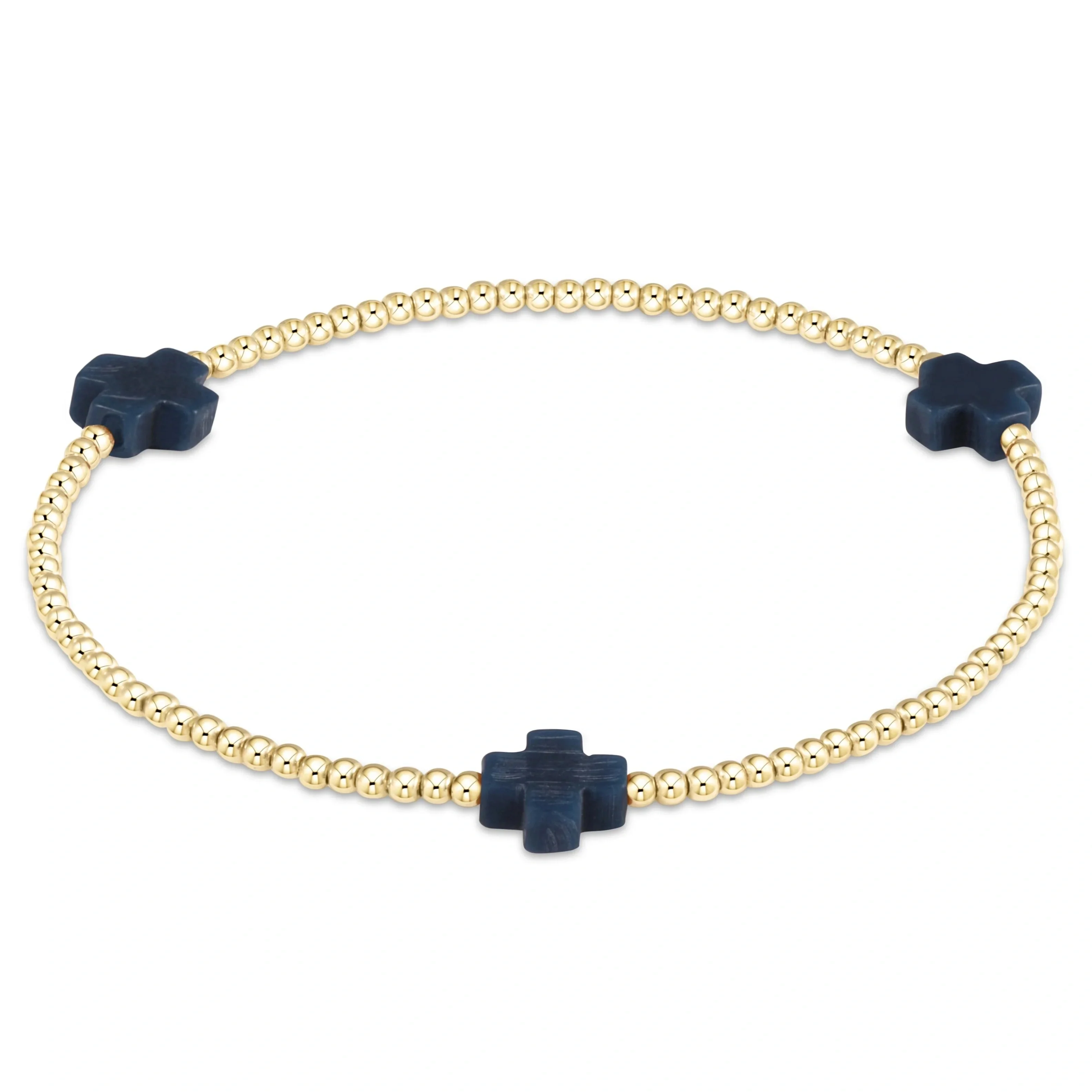 Christliches Kreuz-Armband für Frauen, 18K vergoldete Perlen, stapelbar, Muschelperle, elastisch, Boho-Schmuck für Sommer und Strand, Geschenk – Detail 3