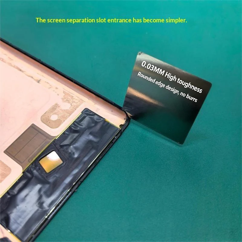 Easy Use LCD Screen Disassembler 0.03mm Thin Reusable Stainless Steel Metal Pry Tool for Phone Tablet Repair Disassembly