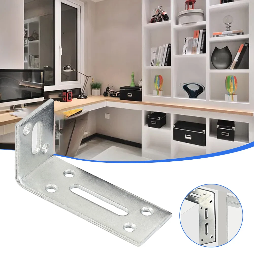 1pcs Heavy Duty Industrial L Shape Adjustable Corner Shelf Brackets L-shaped Laminated Board Fixed Bracket