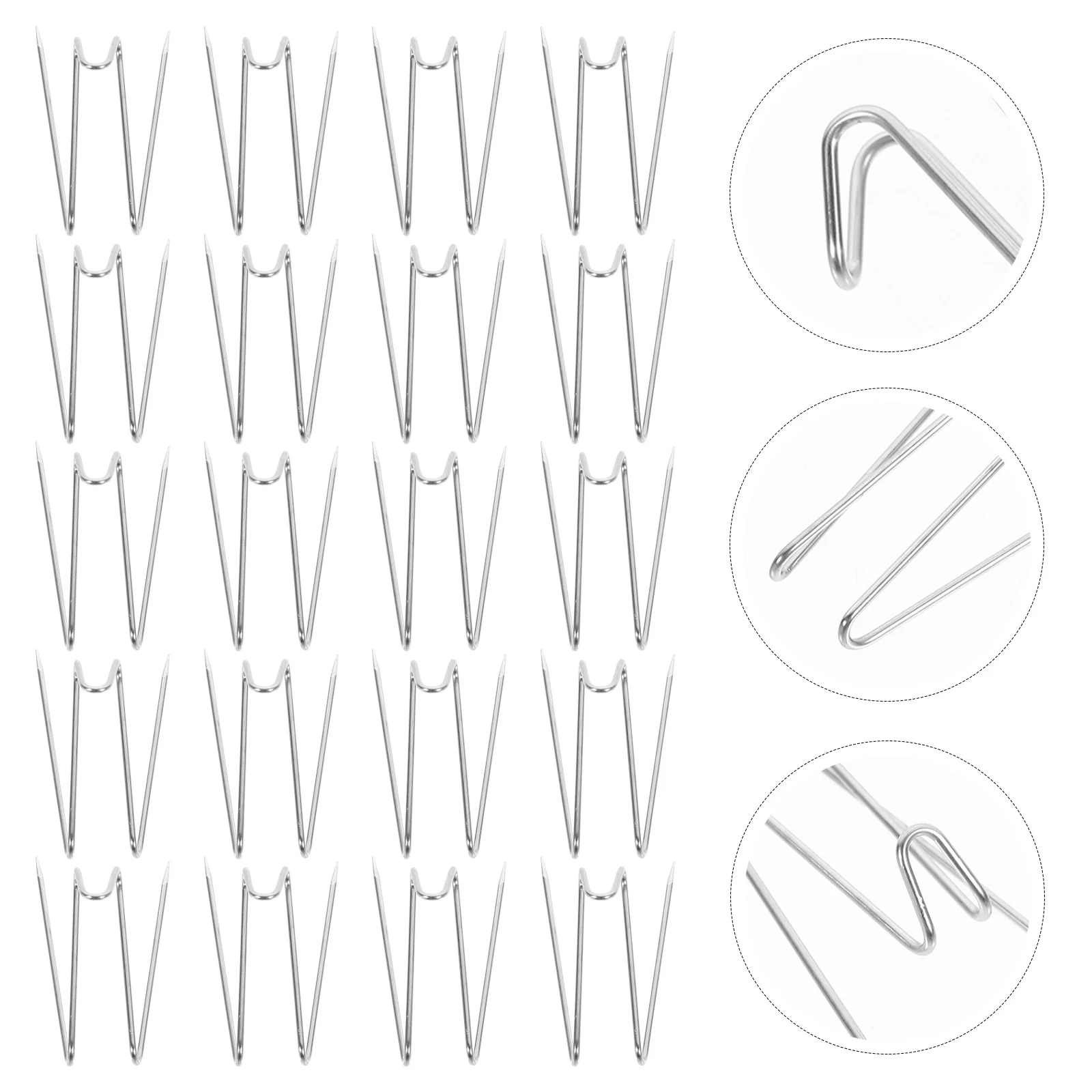 20 Pcs Sharp Hook Fabric Panel Wall Hooks Wire Picture Hangers Stainless Steel Multipurpose Painting