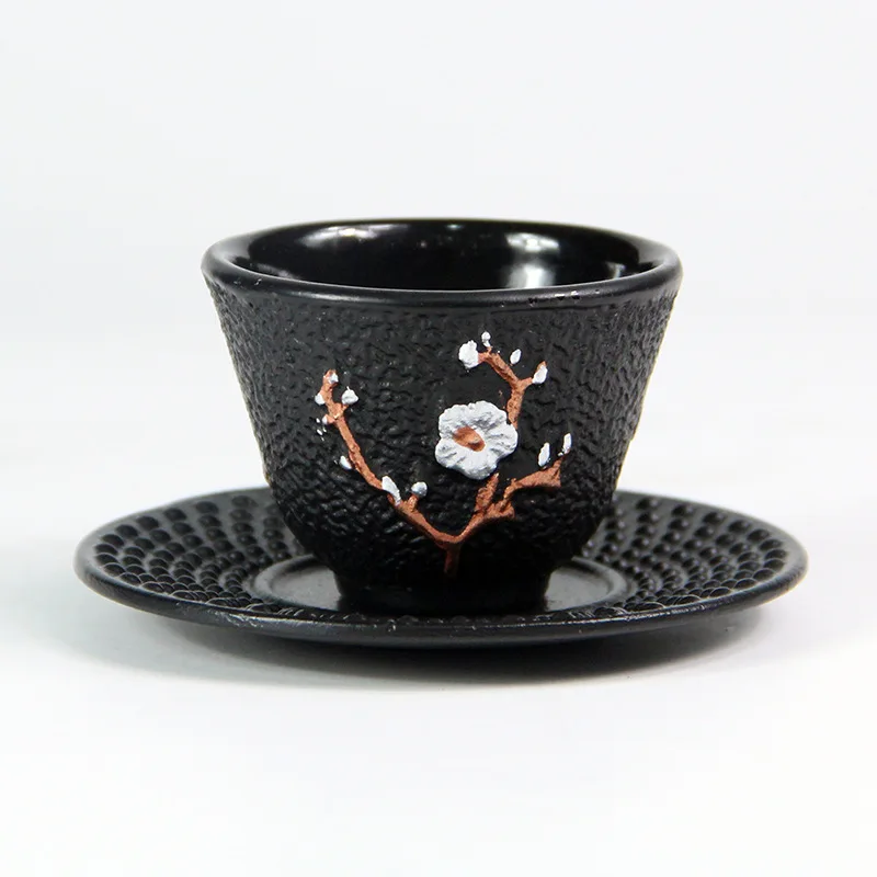 Plum blossom iron cup, cast iron tea cup, tea cup, iron pot, matching iron cup, pig iron cup, fragrance smelling cup,  tea set