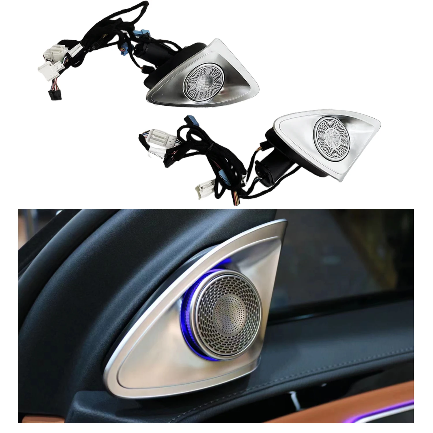 

4D Rotation Speaker Tweeter For Mercedes Benz W206 C Class 64 colors 2022+