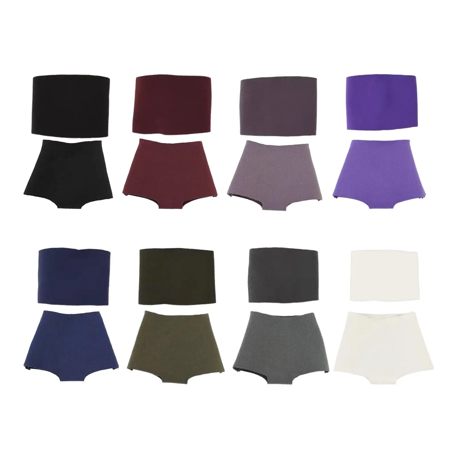 Top e pantaloncini a tubo per costume da bambola in scala 1/6, accessori per vestiti alla moda per bambole Playmobil