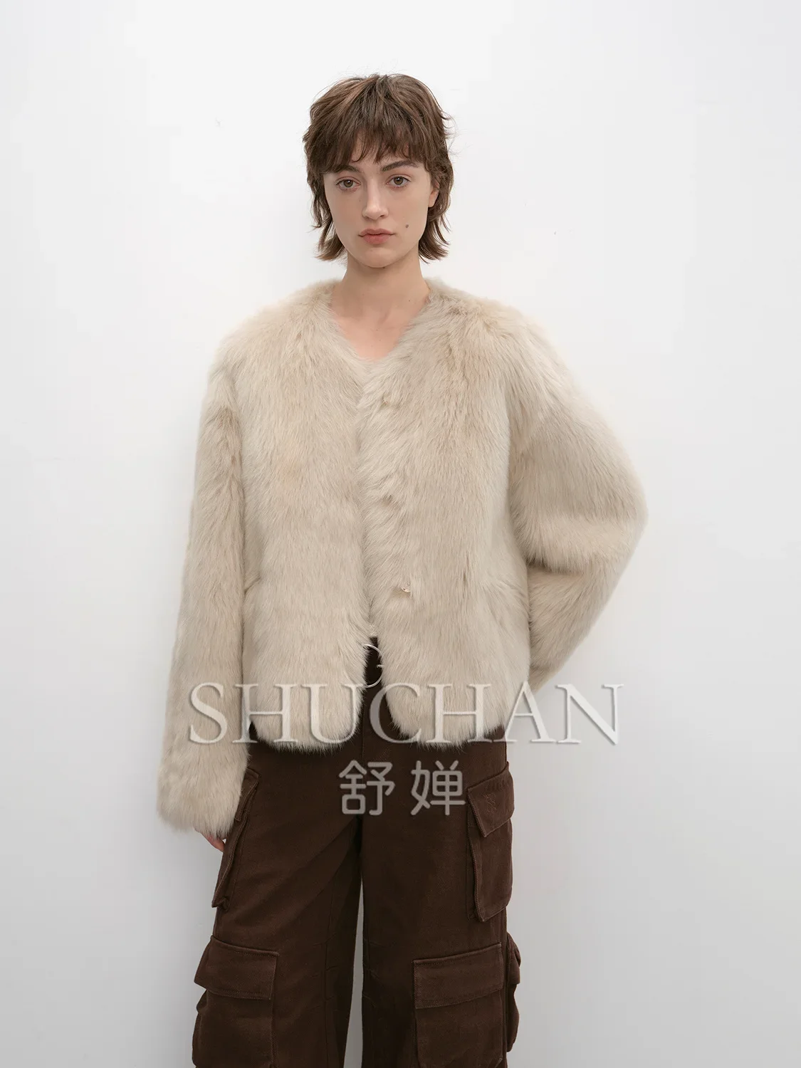 

2024 Importing Tuscany Double-faced Fur Abrigos Mujer Invierno Jacket Women Casaco Feminino