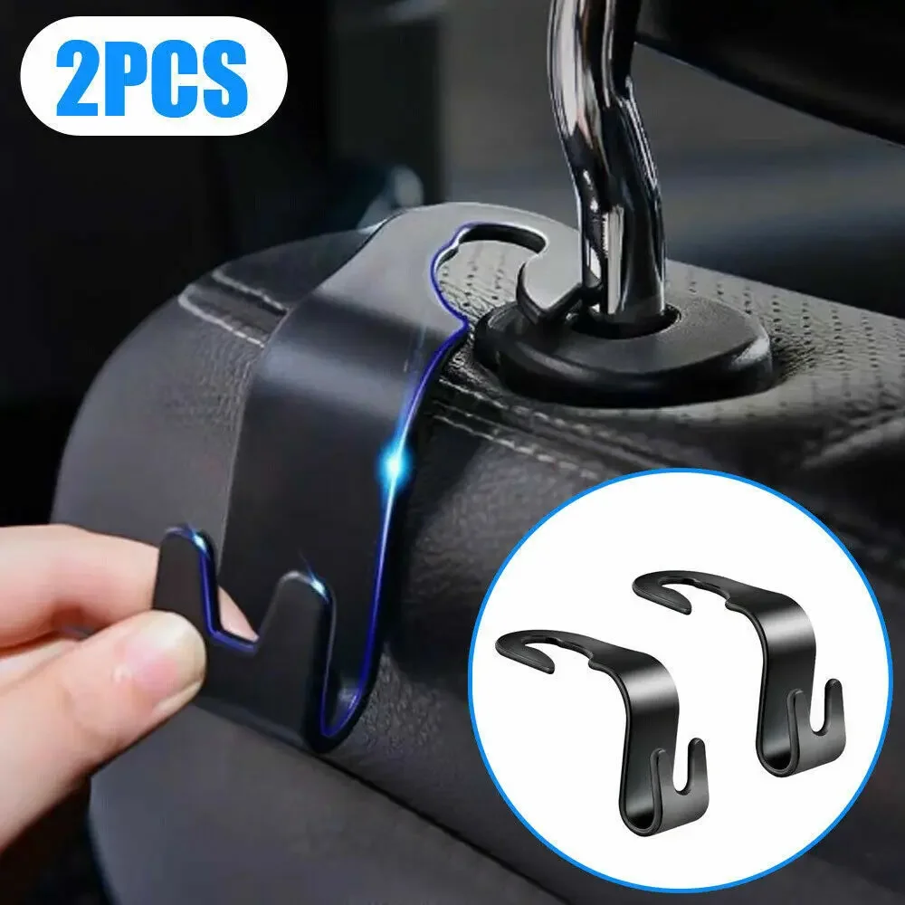 Universal Car Seat Hook Headrest Holder Hanger Hook Organizer Accessories Black