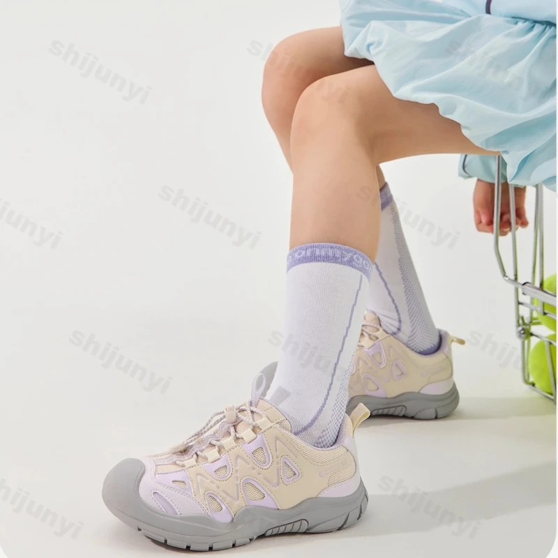 

Girls' Running Shoes 2025 Spring Autumn New Outdoor Non Slip Comfortable Sneakers Lightweight Soft Sole Children's Casual Shoes