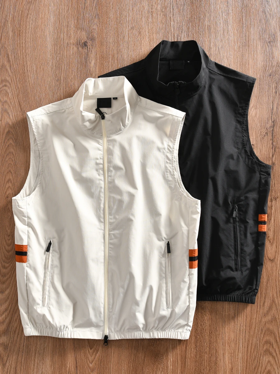 

High-End Unisex Lightweight Quick-Drying Breathable Outdoor Casual Vest Summer Fashionable Polyester Fiber Standard Fit Zipper
