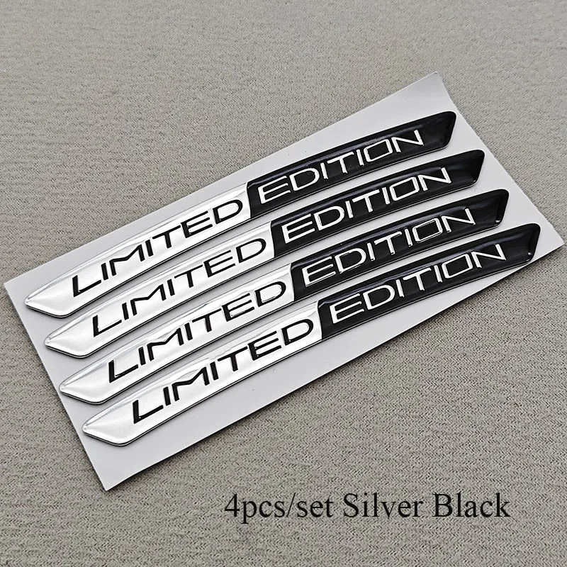 4 stks/set Alumium Auto Wielnaaf Stickers Logo Limited Edition Embleem Auto Decoratieve Decals Motor En Fiets Wielnaaf Badge