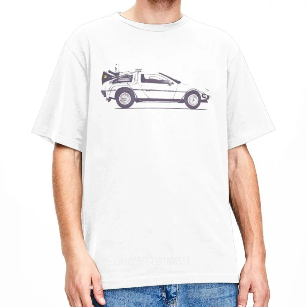 Funny Back To The Future Movies Delorean T Shirt for Men Women Pure Cotton Tees Shirt New Arrival Clothing