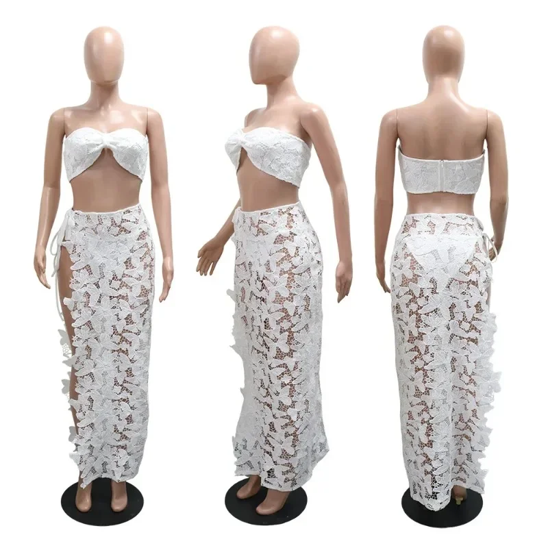 Bikini de Encaje Sexy 3 Piezas con Falda - usage example